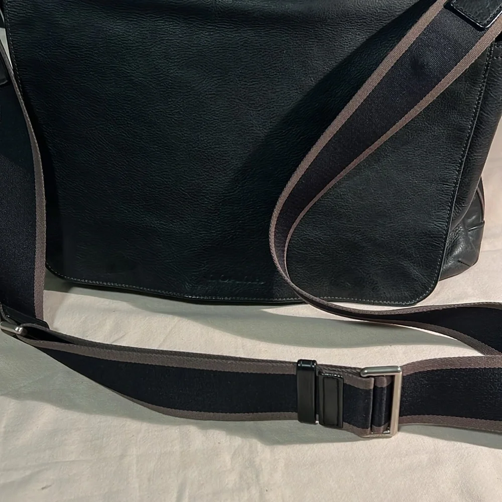 Coach HERITAGE WEB LEATHER MESSENGER